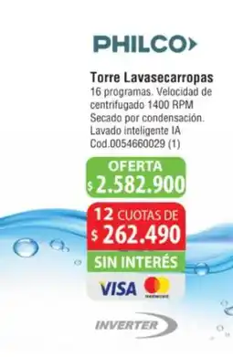 Casa Silvia Philco torre lavasecarropas oferta