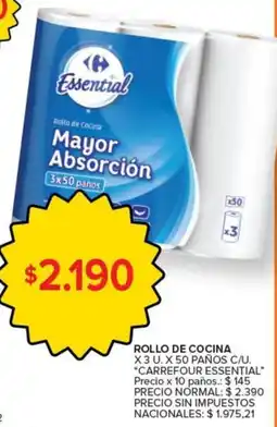 Carrefour Express Carrefour essential rollo de cocina oferta