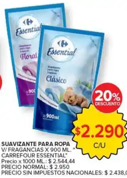 Carrefour Express Carrefour essential suavizante para ropa oferta