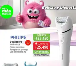 Casa Silvia Philips depiladora inalámbrica pinzas cerámicas para piernas y cuerpo oferta