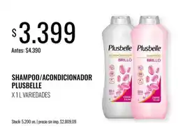 Supermercados Tadicor Plusbelle shampoo/acondicionador oferta