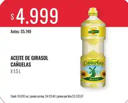 Supermercados Tadicor Cañuelas aceite de girasol oferta