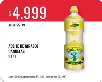 Cañuelas aceite de girasol