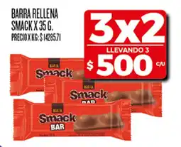 Supermercados DIA Smack barra rellena oferta