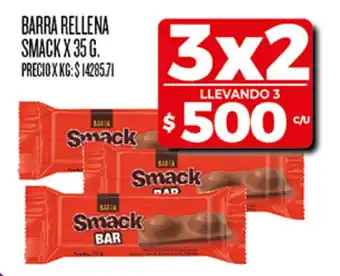 Smack barra rellena