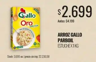 Gallo arroz parboil