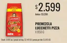Supermercados Tadicor Lucchetti premezcla pizza oferta