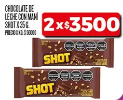 Supermercados DIA Shot chocolate de leche con maní oferta
