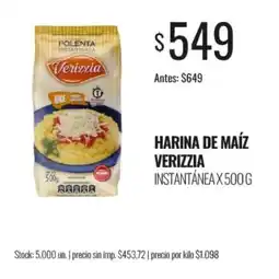 Supermercados Tadicor Verizzia harina de maíz instantánea oferta