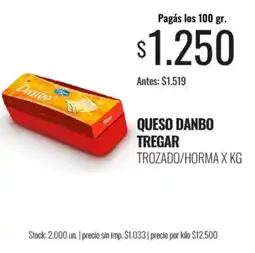 Supermercados Tadicor Danbo queso tregar oferta