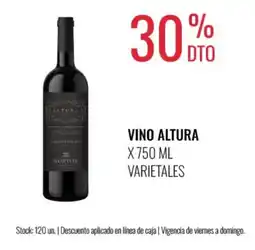 Supermercados Tadicor Norton vino altura oferta