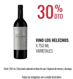 Supermercados Tadicor Los helechos vino oferta