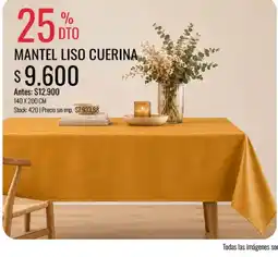 Supermercados Tadicor Mantel liso cuerina oferta