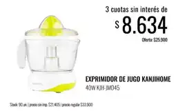 Supermercados Tadicor Kanjihome exprimidor de jugo oferta
