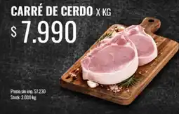 Supermercados Tadicor Carré de cerdo oferta