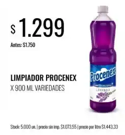 Supermercados Tadicor Procenex limpiador oferta