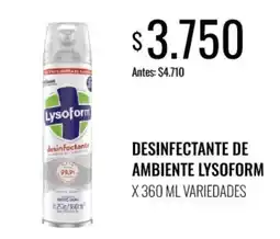 Supermercados Tadicor Lysoform desinfectante de ambiente oferta