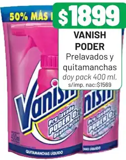 Almacor Vanish pre lavado poder o2 quitamanchas liquido oferta