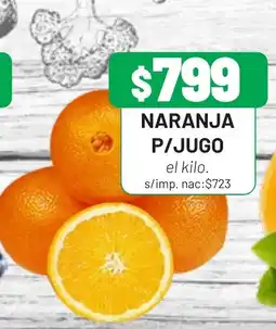 Almacor Naranja p/jugo oferta