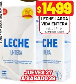 Almacor Leche larga vida entera oferta