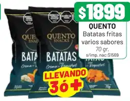 Almacor Quento batatas fritas varios sabores oferta