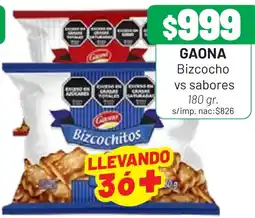 Almacor Gaona bizcocho vs sabores oferta