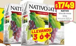 Almacor Nativo vino de mesa tinto oferta