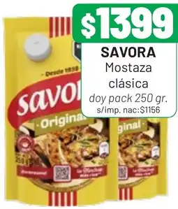 Almacor Savora mostaza clásica oferta