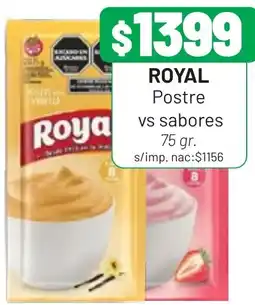 Almacor Royal postre vs sabores oferta