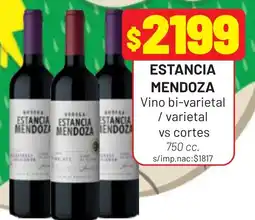Almacor Estancia mendoza vino bi-varietal / varietal vs cortes oferta