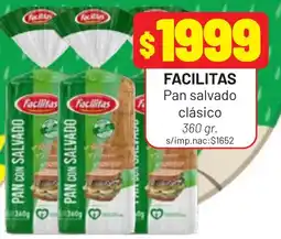 Almacor Facilitas pan salvado clásico oferta