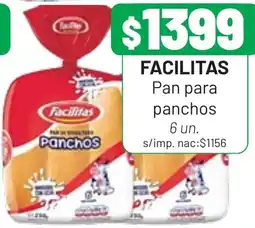 Almacor Facilitas pan para panchos oferta