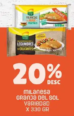 Makro Granja del sol milanesa variedad oferta