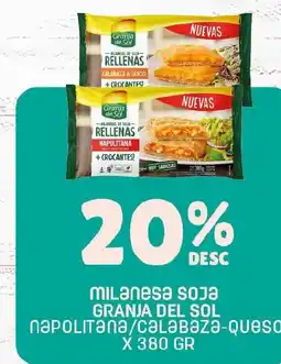 Makro Granja del sol milanesa soja rellenas oferta
