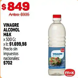 Makro M&K vinagre alcohol oferta