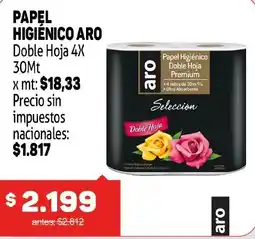 Makro Aro papel higiénico aro doble hoja 4x oferta