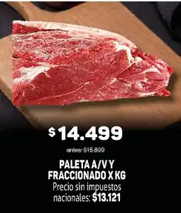 Makro Paleta a/v y fraccionado x kg oferta