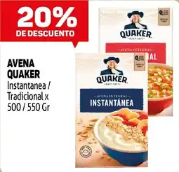 Makro Quaker avena instantanea oferta