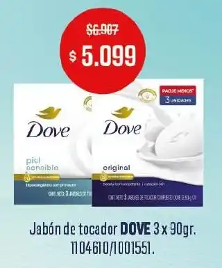 Dove jabón de tocador