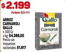Makro Gallo arroz carnaroli oferta