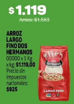 Makro Dos Hermanos arroz largo fino oferta
