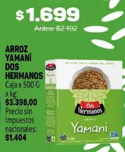 Makro Dos Hermanos arroz yamani oferta