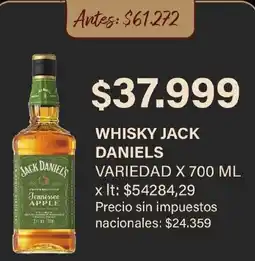 Makro Jack daniels whisky jack daniels variedad x 700 ml oferta