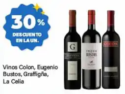 Supermercados Damesco Colon, Eugenio Bustos, Graffigna, La Celia vinos oferta