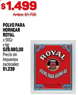 Makro Royal polvo para hornear oferta