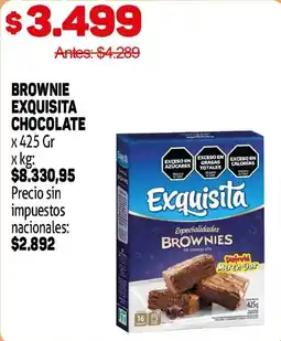 Makro Exquisita brownies de chocolate oferta