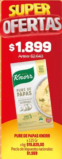 Makro Knorr puré de papas oferta