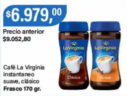Supermercados Damesco La virginia café instantáneo suave, clásico oferta