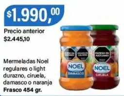 Supermercados Damesco Noel mermeladas regulares o light oferta