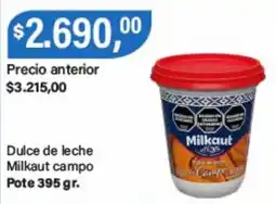 Supermercados Damesco Milkaut dulce de leche campo oferta